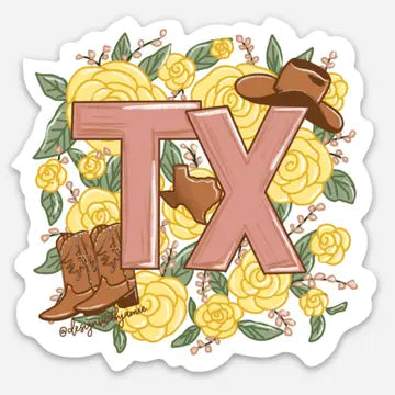 Stationery | Sticker Texas Yellow Rose