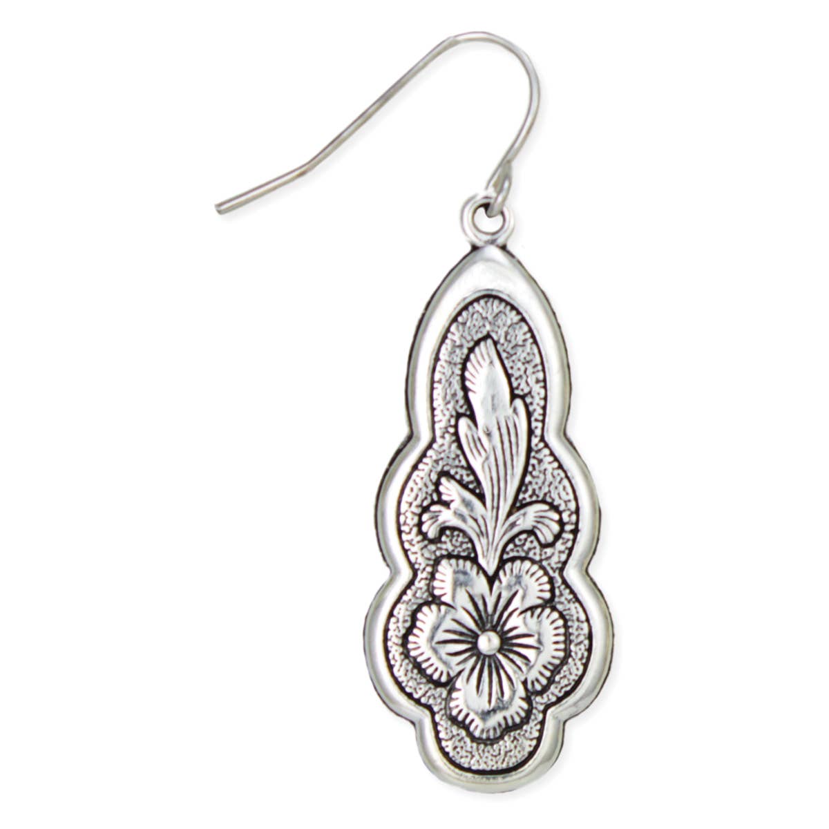 Earrings - Vintage Flourish Silver