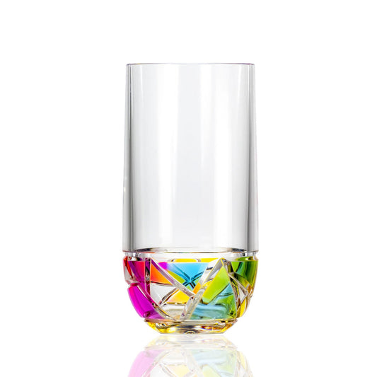 Tumblers | Mosaic Acrylic Tumbler 18 oz Rainbow Set Of 4