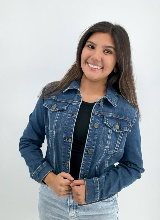 Jacket | KUT From The Kloth Julia Crop Denim Jacket