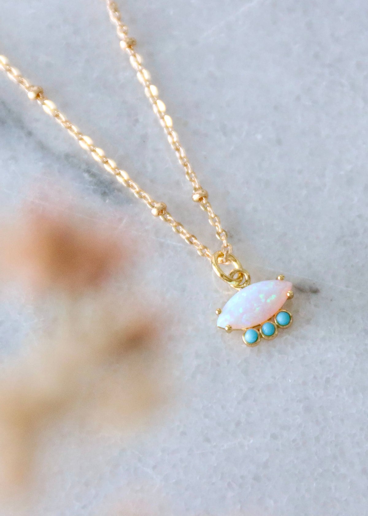 Necklace | Opal &amp; Turquoise Necklace