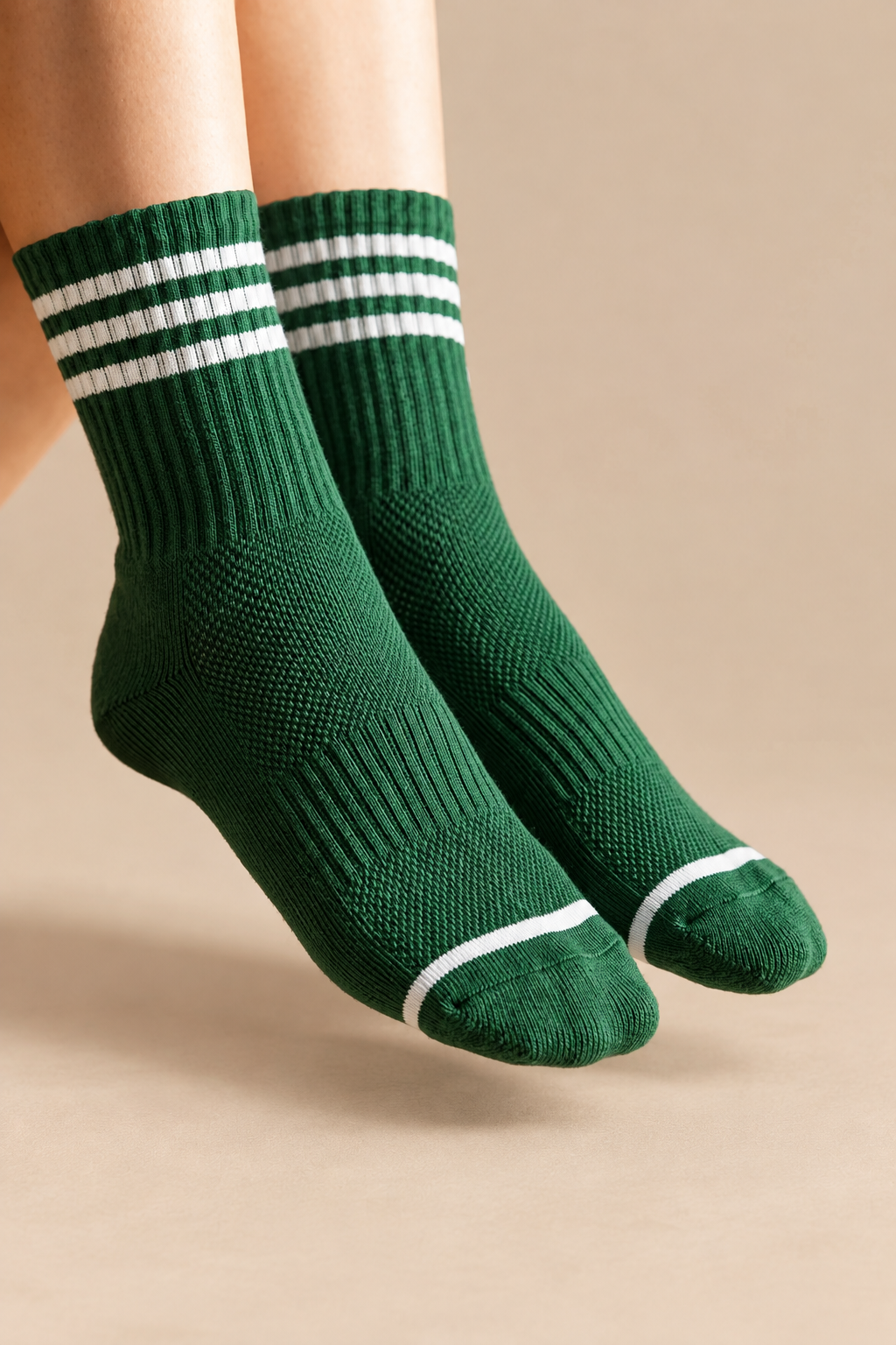 Socks - Moss Triple Ring Crew