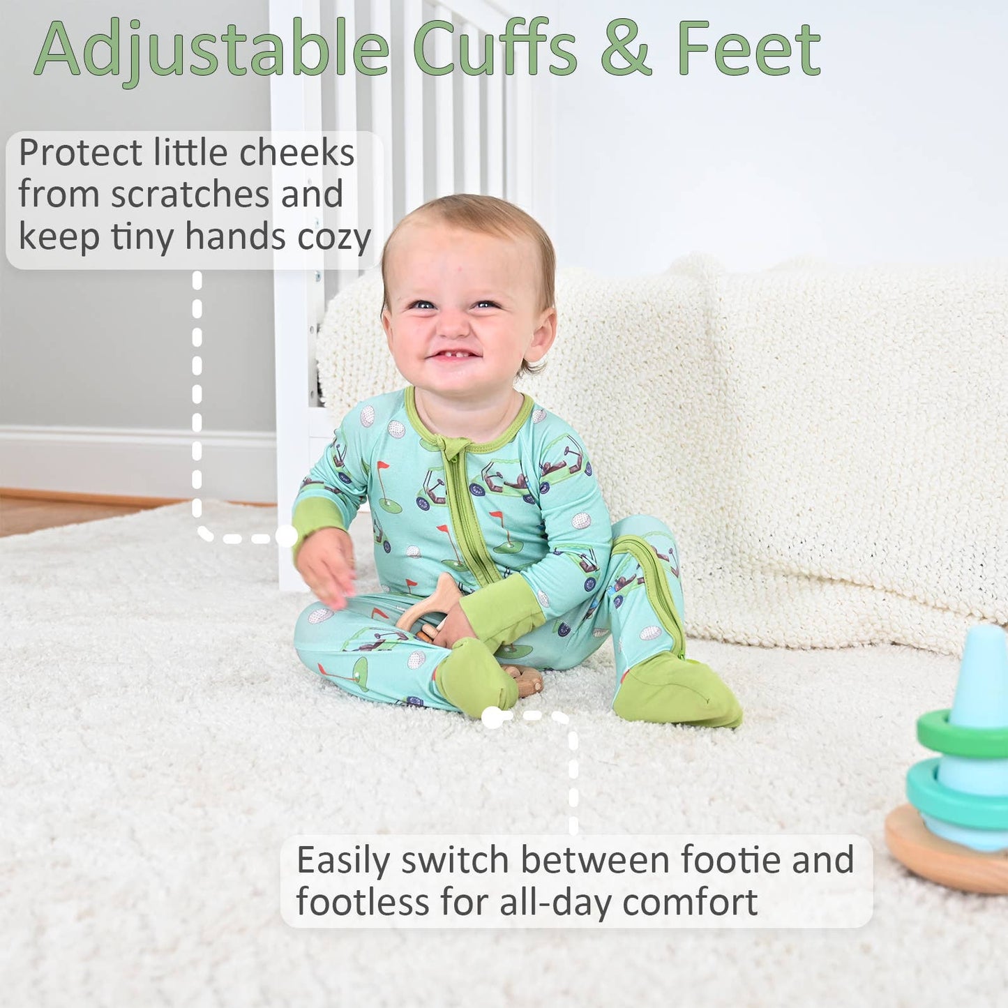 Boys | Golf A Round Baby Bamboo Pajamas