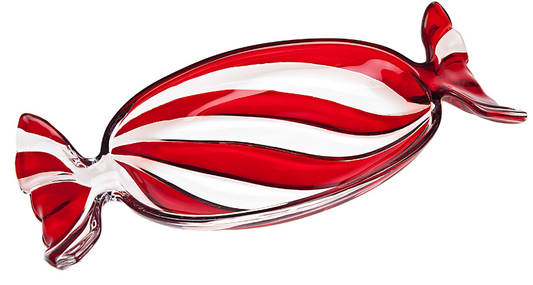 Glass Tray - Peppermint  Large