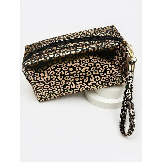 Beauty | Cosmetic Bag Water Proof Black Leopard Pattern