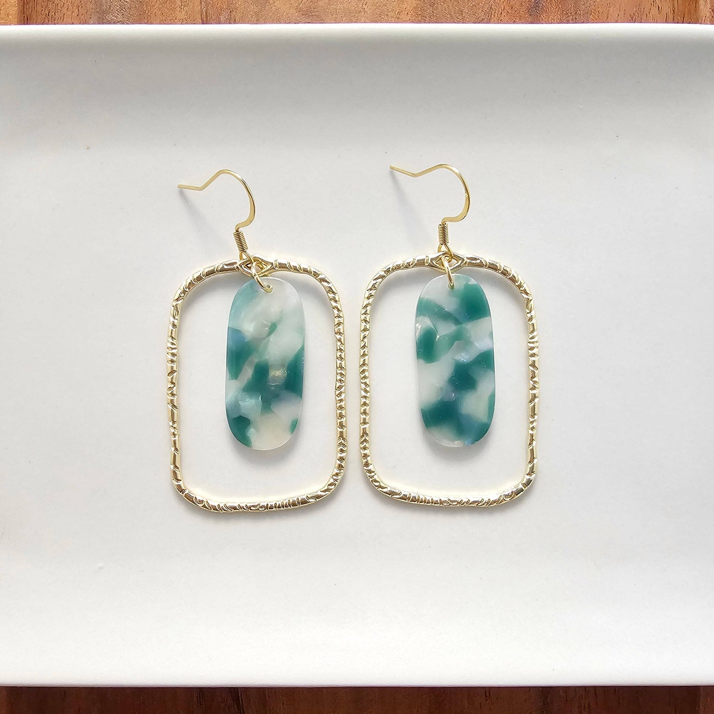 Jewelry | Earrings Madison Hypoallergenic Jade Opal Gold