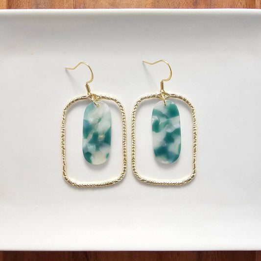 Jewelry | Earrings Madison Hypoallergenic Jade Opal Gold