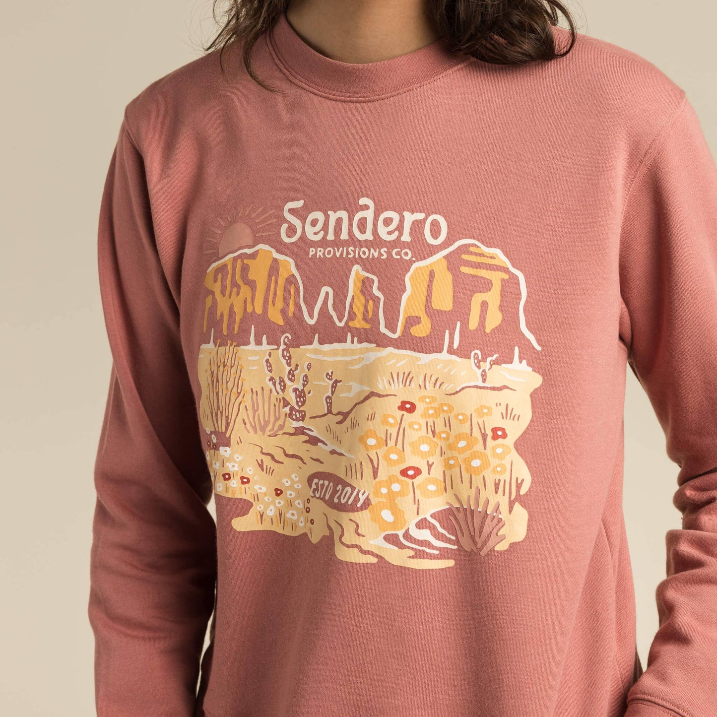 Tops | Sweatshirt Desert Bloom Drop Shoulder