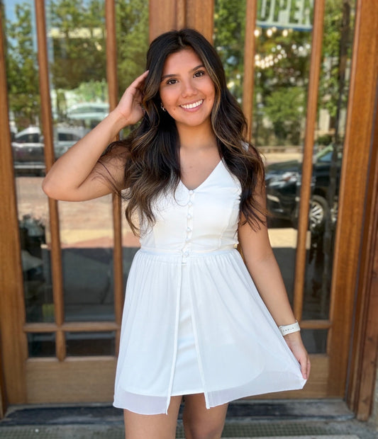 Romper Dress - Removeable Mesh Cover