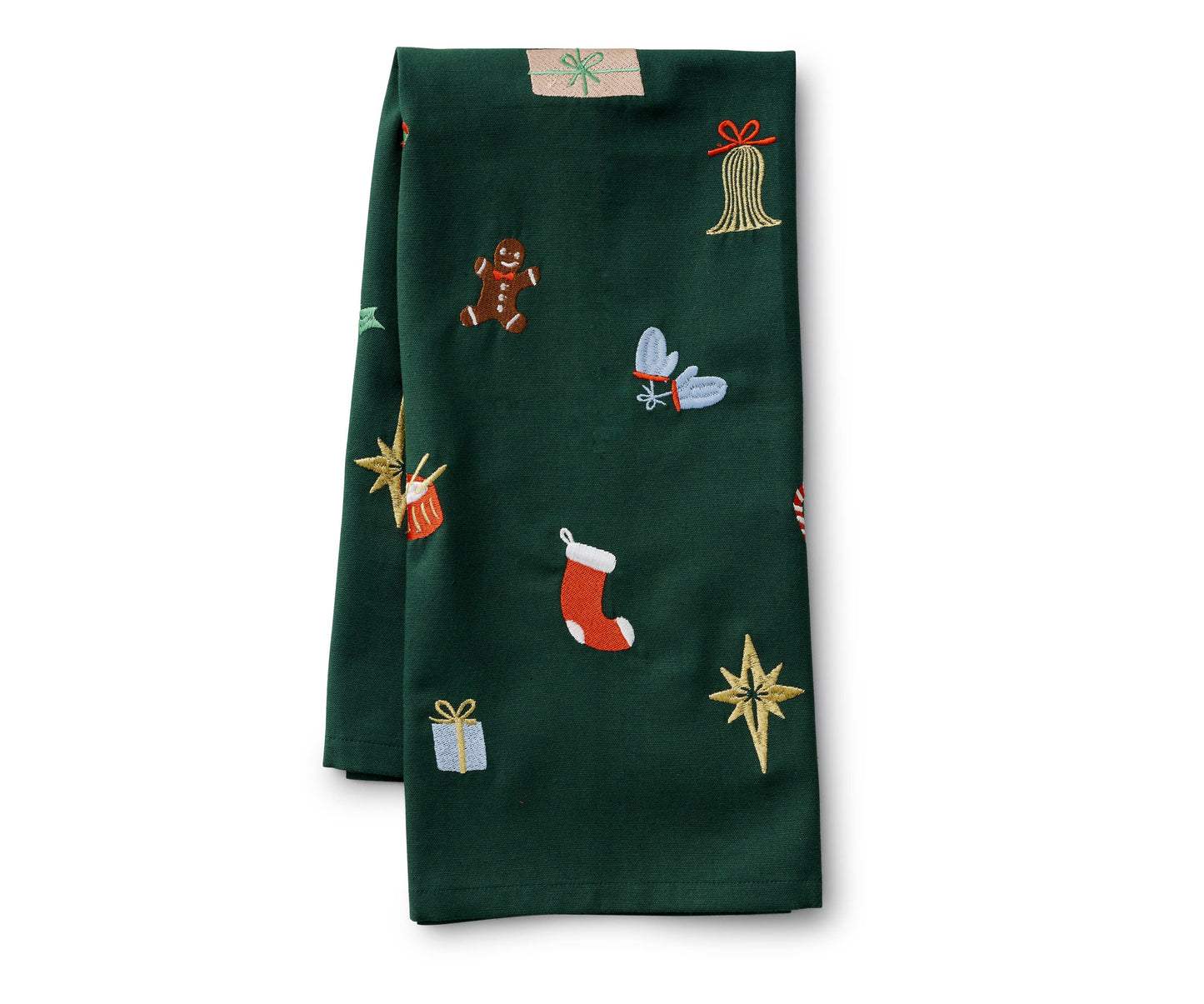 Kitchen | Tea Towels Signs of the Season Embroidered