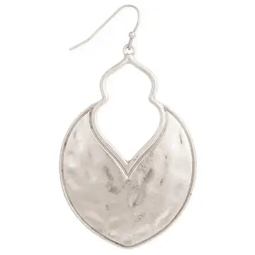Jewelry | Earrings Silver Arabesque Hammered Earrings