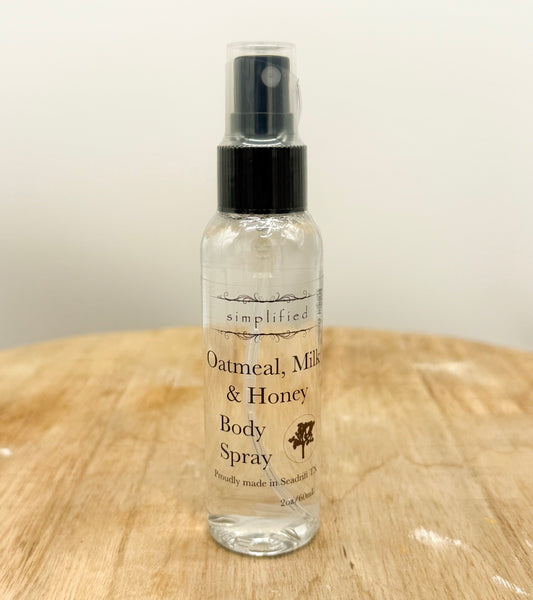 Body Spray - Simplified Oatmeal, Milk & Honey 2 oz