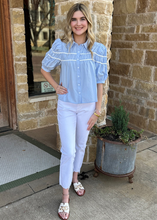 KanCan White High Rise Straight Fit Leg Jeans