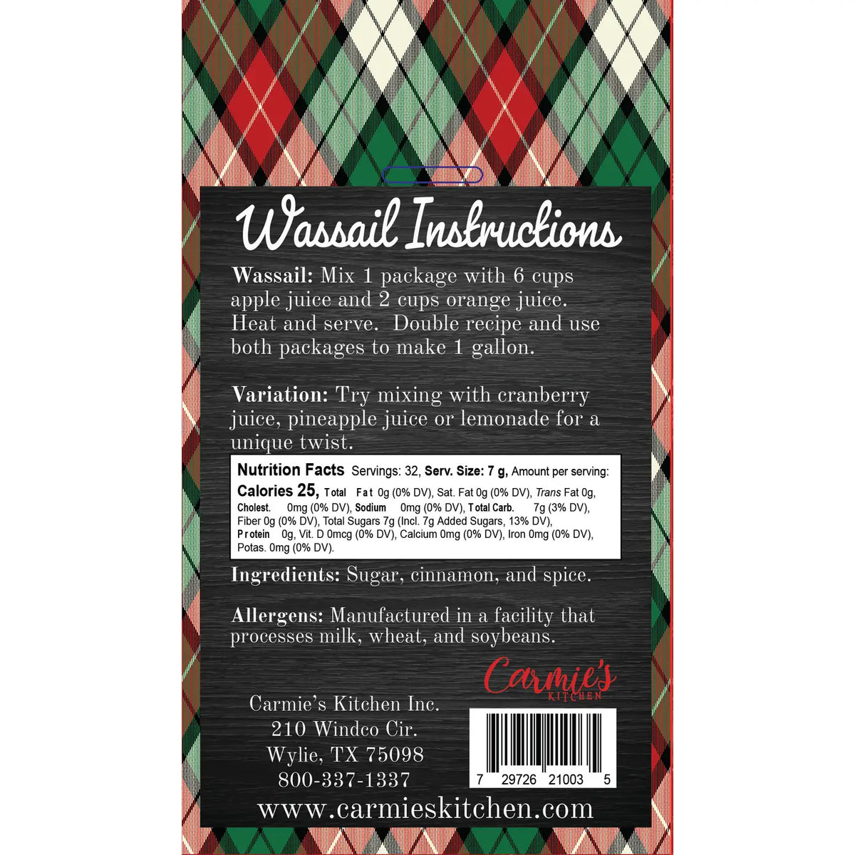 Spiced Cider - Wassail Mix