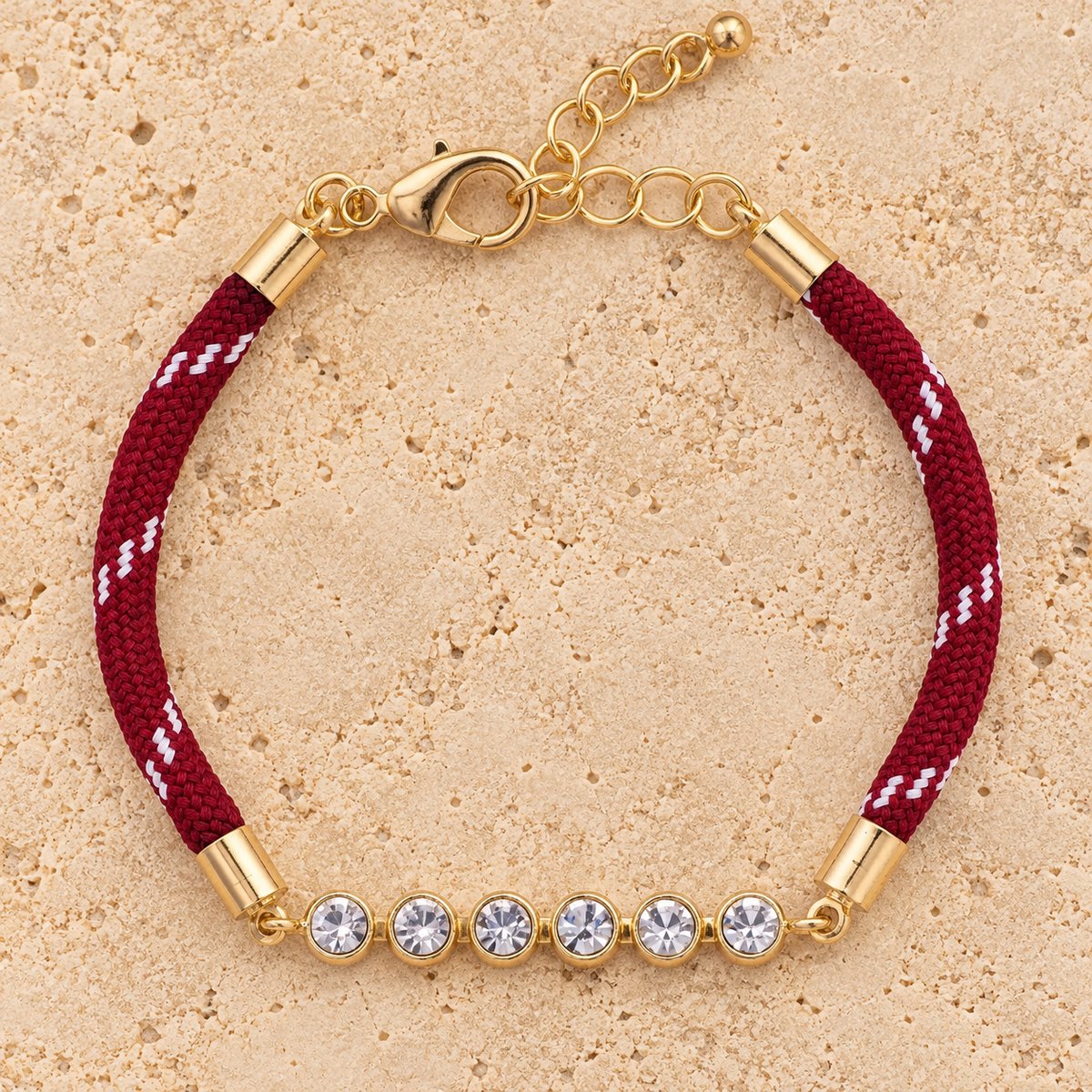 Bracelet - Crimson Paracord Tennis