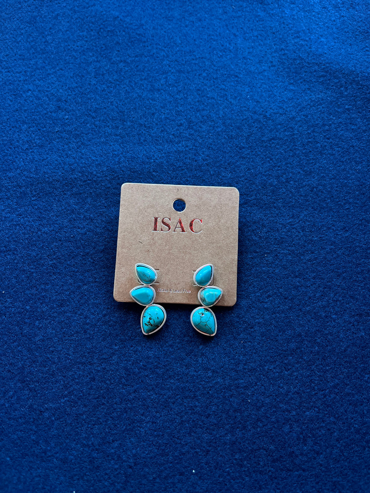 Earrings | Navajo Turquoise 3 Gem Stud Earrings