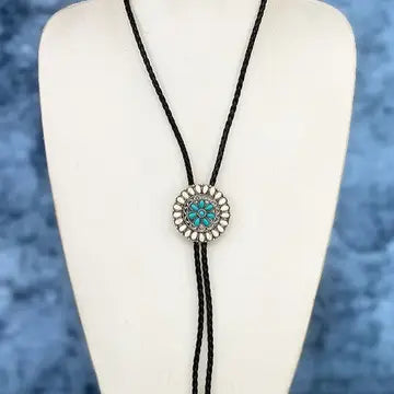 Jewelry | Necklace White Floral Pendant Braided Cord