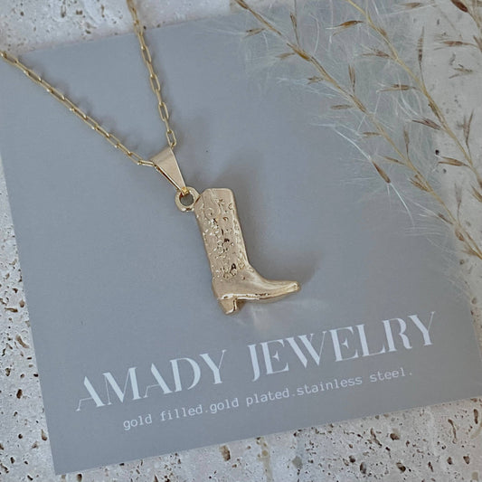 Necklace - Cowboy Boot Cowgirl