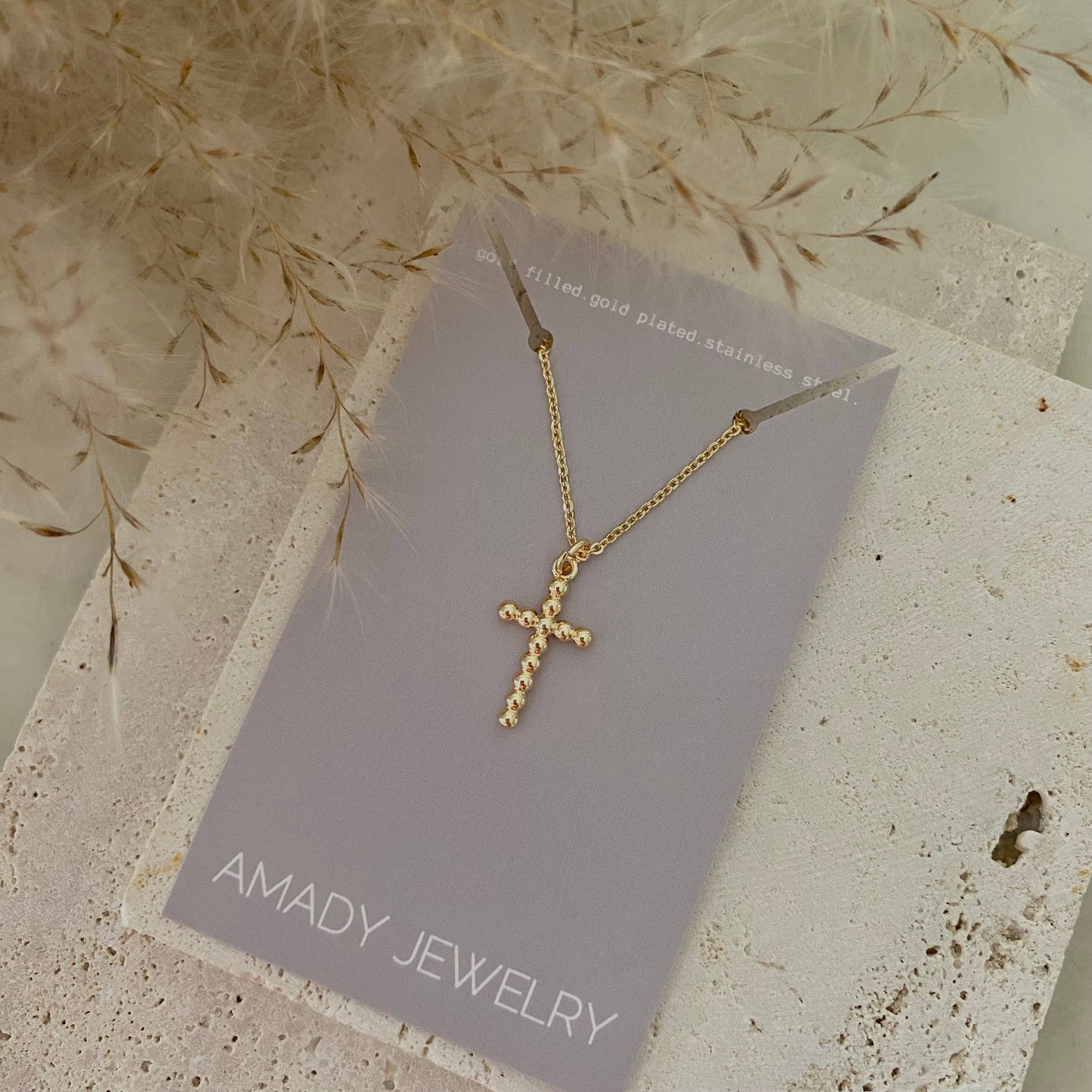 Necklace - Cross Charm Waterproof