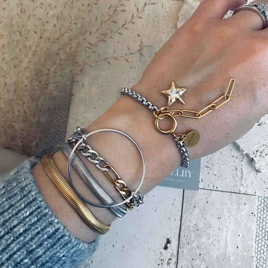 Bracelet - Two Tone Chain Ombre
