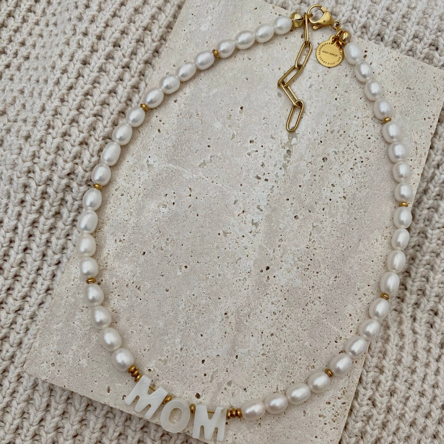 Necklace - Mom Pearl
