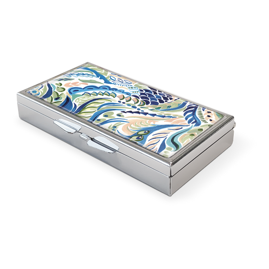 Health and Beauty  | Pill  Box Punch Studio Azure Peacock