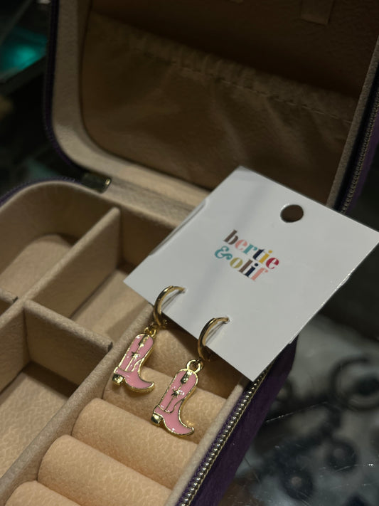 Earrings | Cowboy Boots Drop Earrings Western Cowboy Earrings