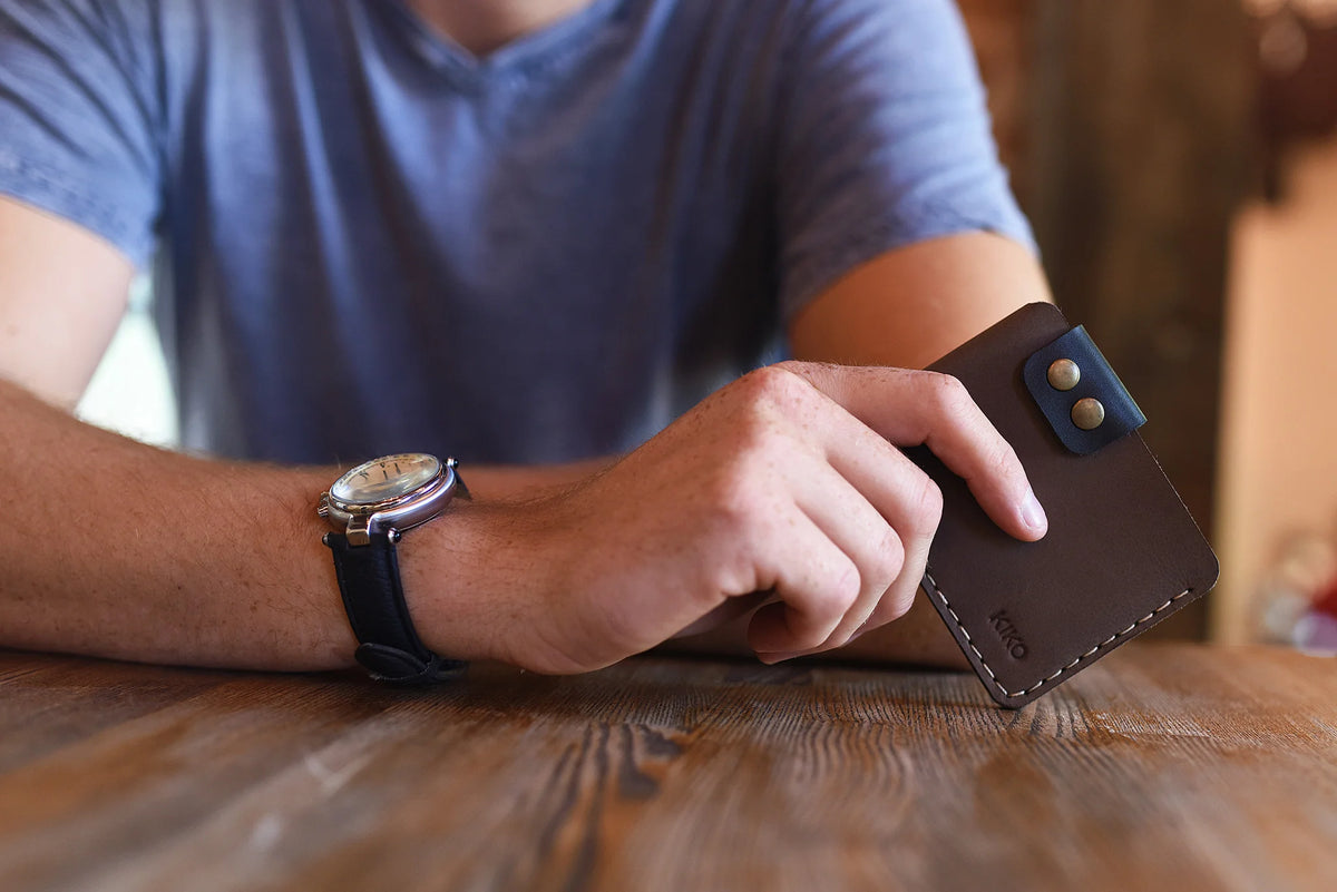 Men&#39;s Gifts | Kiko Leather Brown Card Wallet