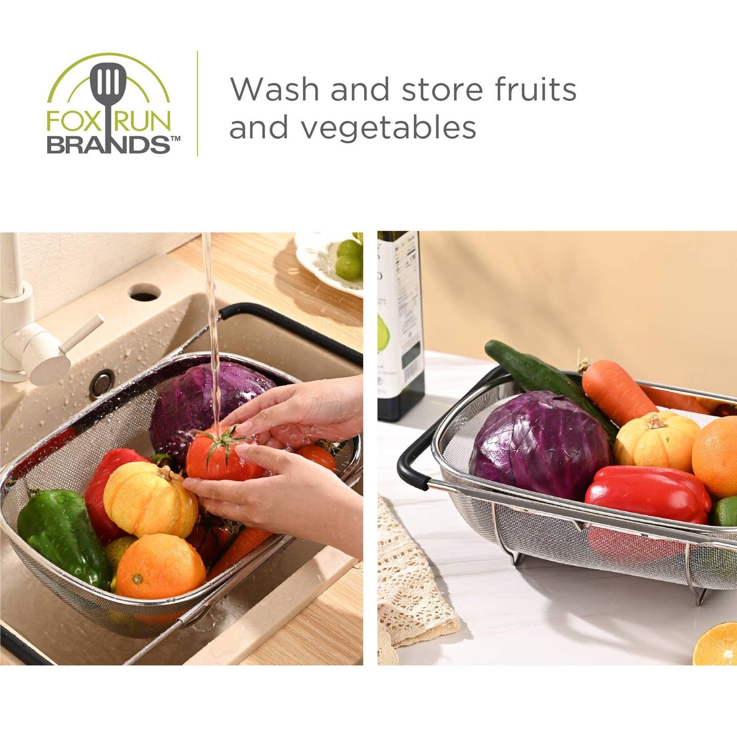 Colander - Fox Run Large Stainless Steel