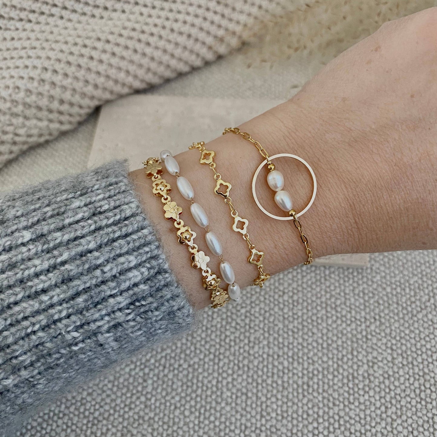 Bracelet - Layering Gold Plated Charm