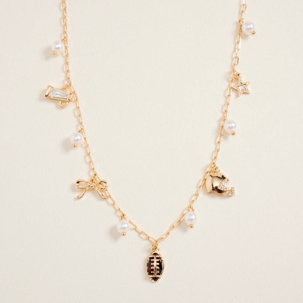Necklace - Football Game Day Charms
