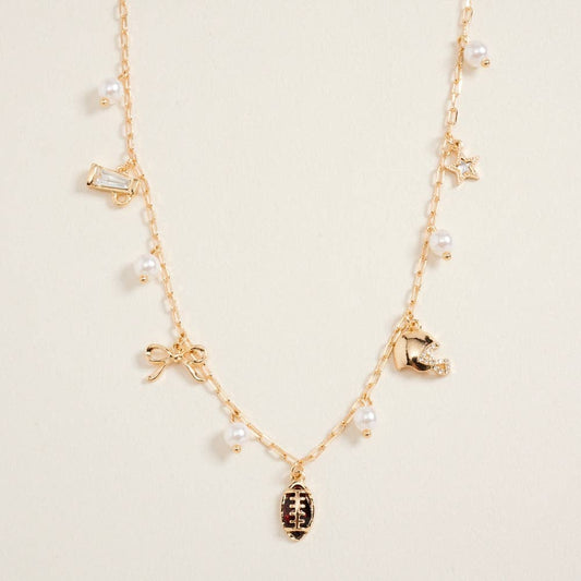 Necklace - Football Game Day Charms