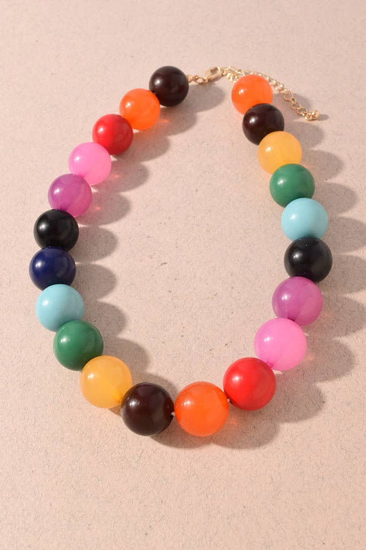 Necklace - Winter Mint Multi Beaded