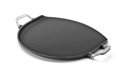 Home and Garden | Outset Cast Iron Pizza Iron, Preseasoned, 20. 5" x 15"