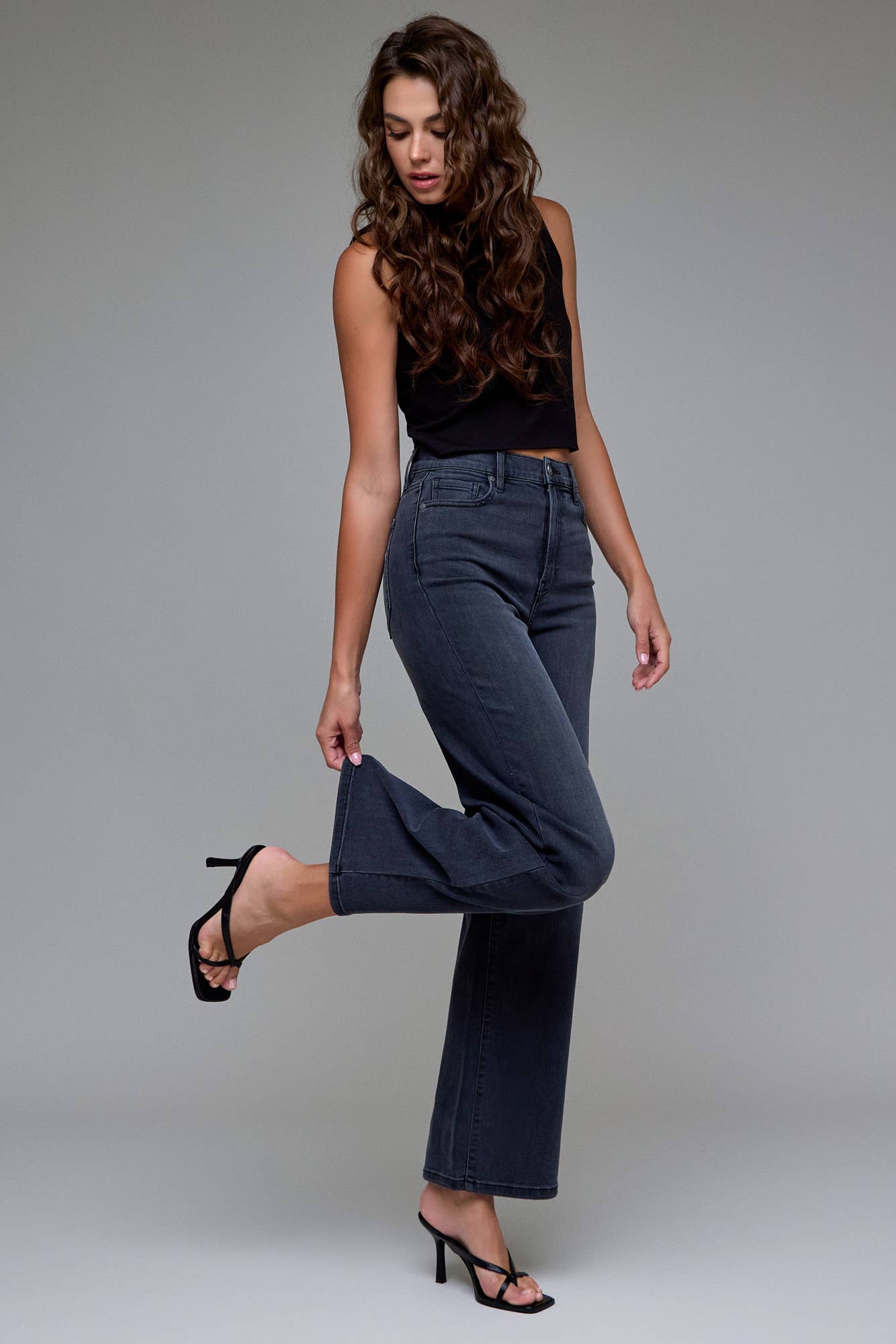 Pants - Black High Rise Dad Jeans