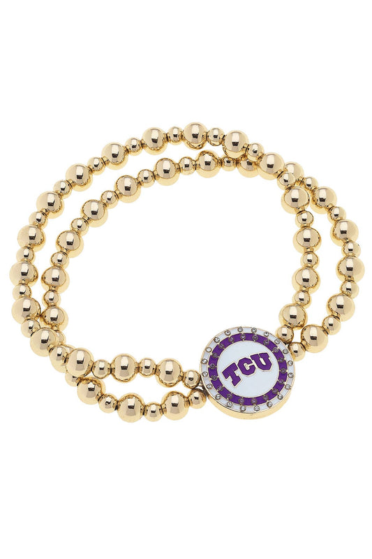 Bracelet - TCU Horned Frogs Pave
