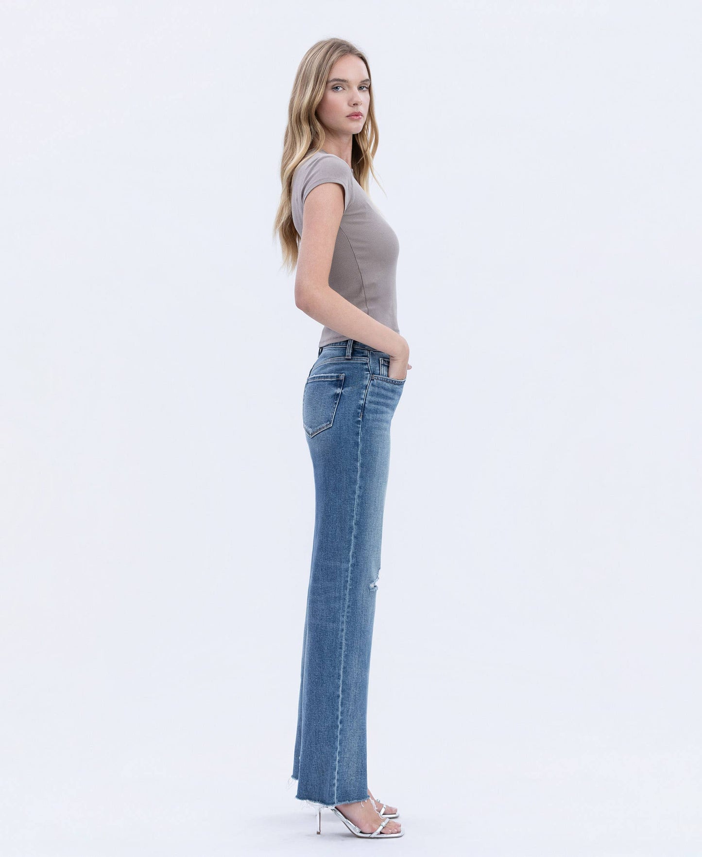 Flying Monkey Jeans - Rosalie High Rise Slim Wide