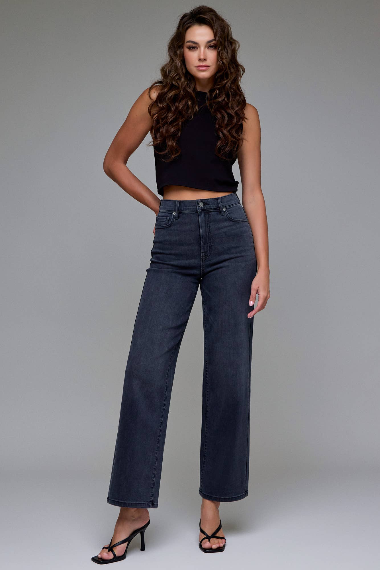 Pants - Black High Rise Dad Jeans