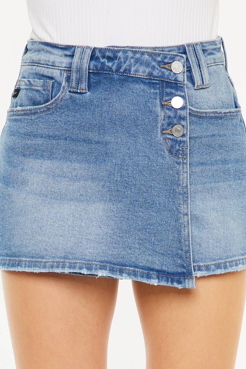 Bottoms | KanCan Skort Cross Over Waistband