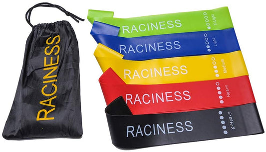 Health | 5pc Resistance Bands with Carry Bag