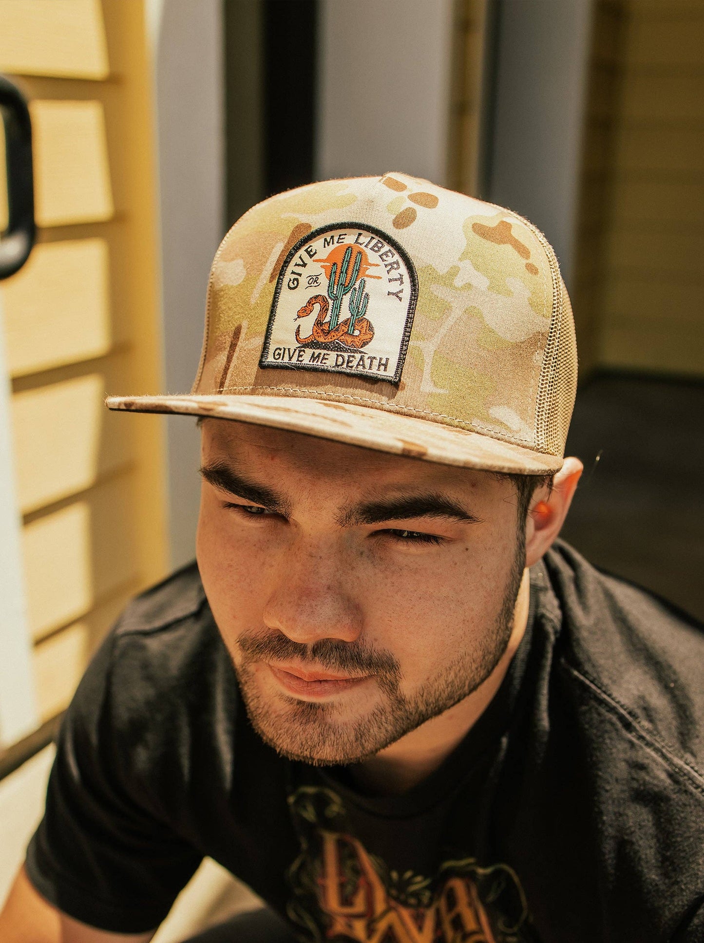 Liberty or Death Brown Camo Hat