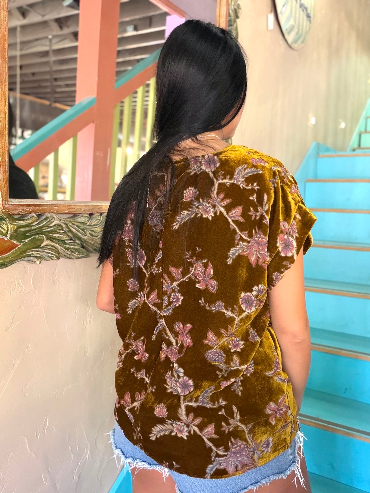 Blouse - Golden Vine Velvet
