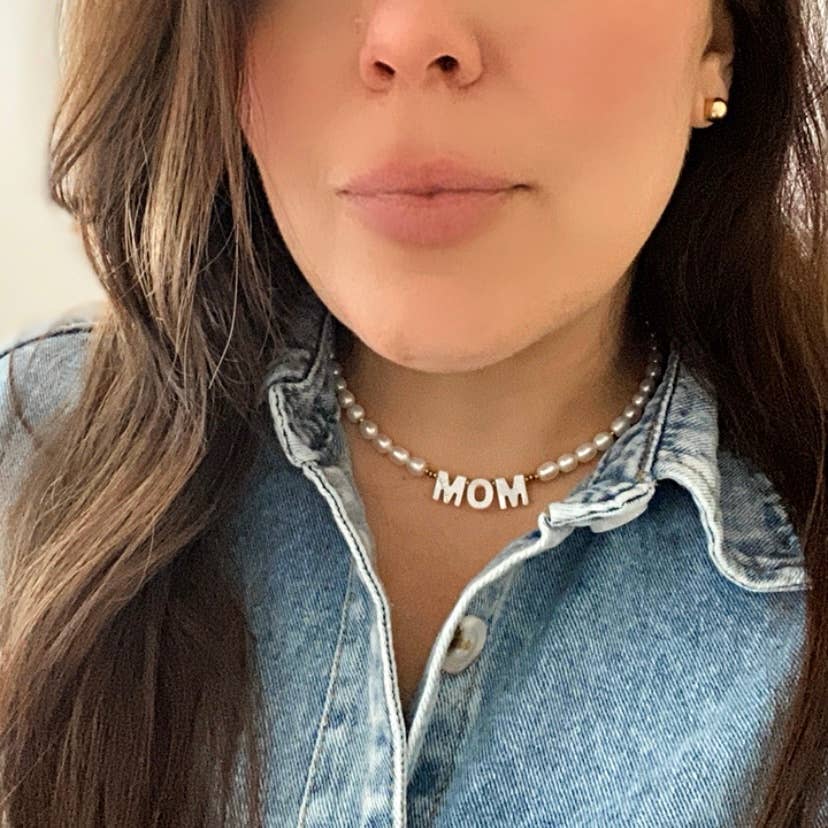 Necklace - Mom Pearl