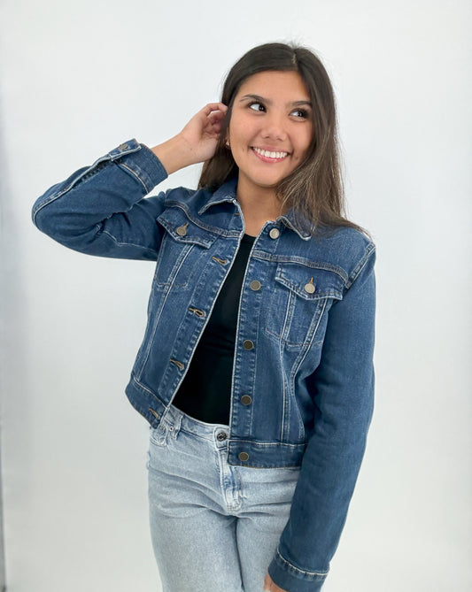 Jacket | KUT From The Kloth Julia Crop Denim Jacket