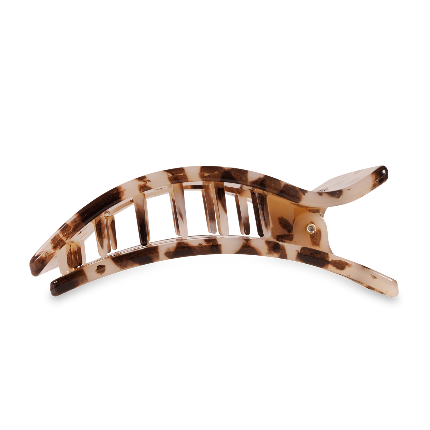 Teleties Hair Clip - Flat Rectangle Large Blonde Tortoise