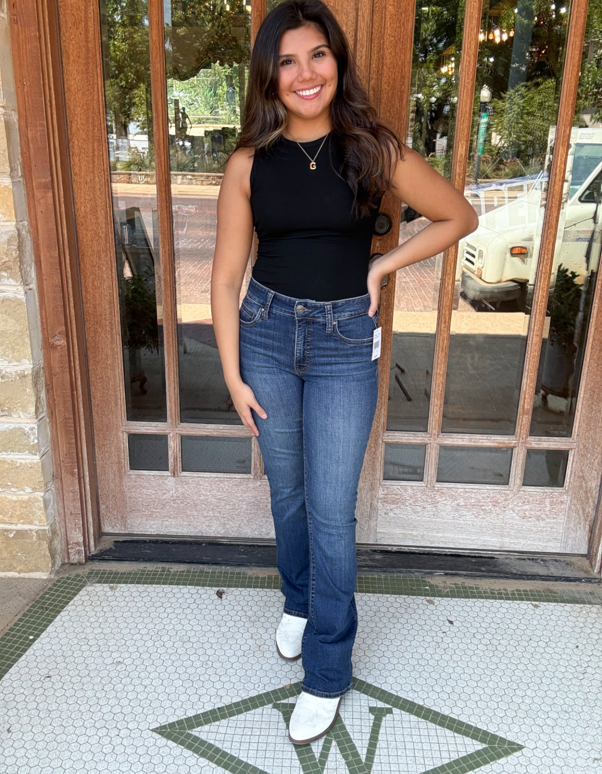 Bottoms | KUT From The Cloth Jeans  Alidd High Rise Fab Ab  Bootcut W/Dk Stone