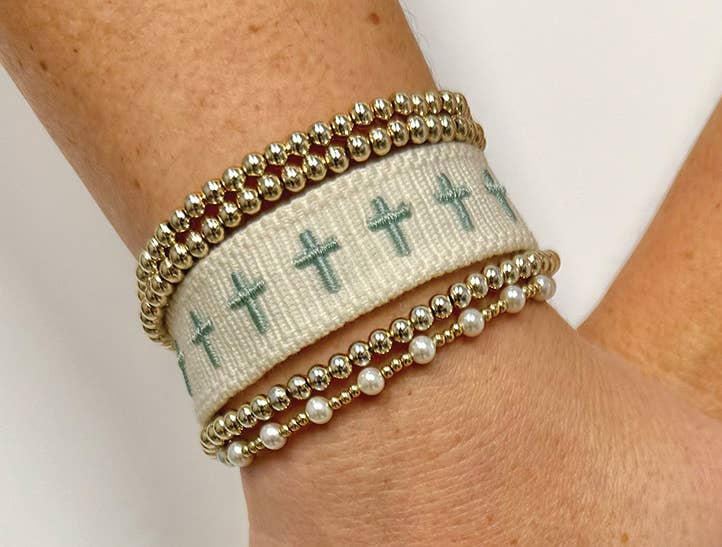 Bracelet - Cross Adjustable Woven