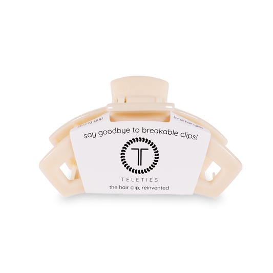 Teleties Hair Clip - Open Medium Almond Beige