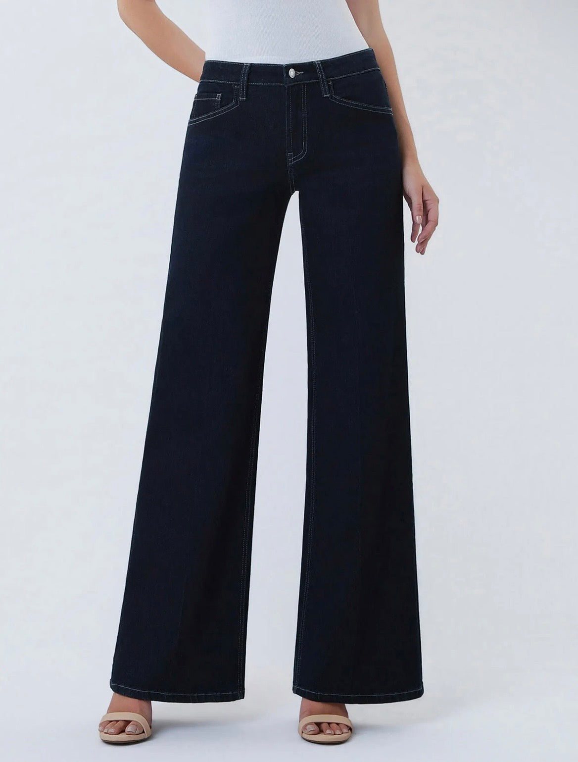 Jeans - Vervet Mid Rise Dark Wash