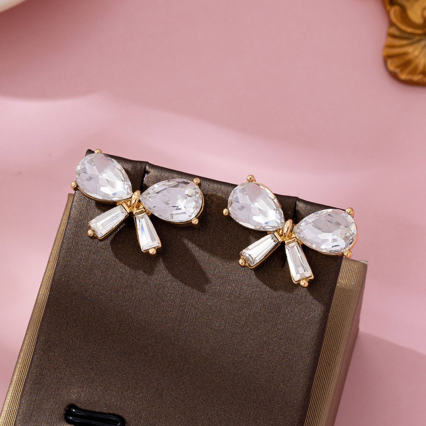 Earrings - Crystal Bow Stud